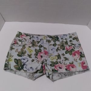 Flip Side Reversible Short Snake Skin Floral 2 in 1 Size 11 Cut-off
